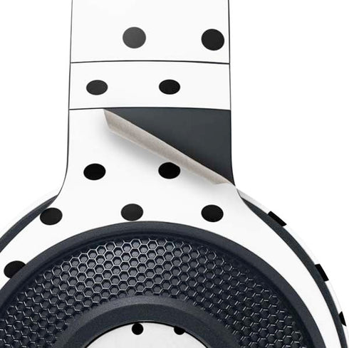 White and Black Polka Dots Razer Kraken X Skin